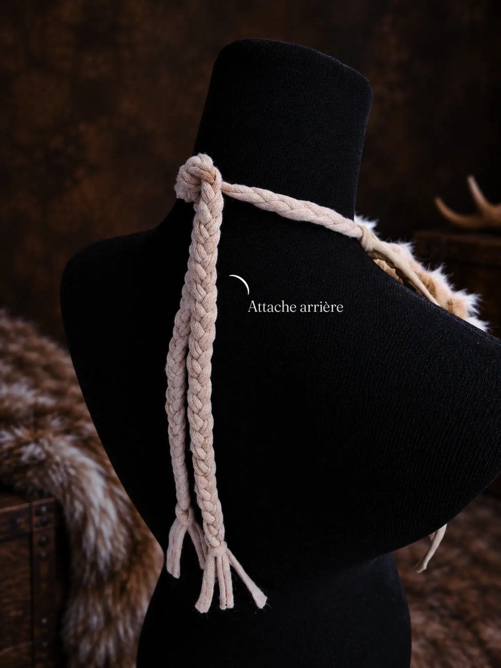 Collier "SKADI" chaman, viking nordique païen tribal pagan witcher médiéval, cosplay larping GN LARP - fait à la main, accessoire Bijoux