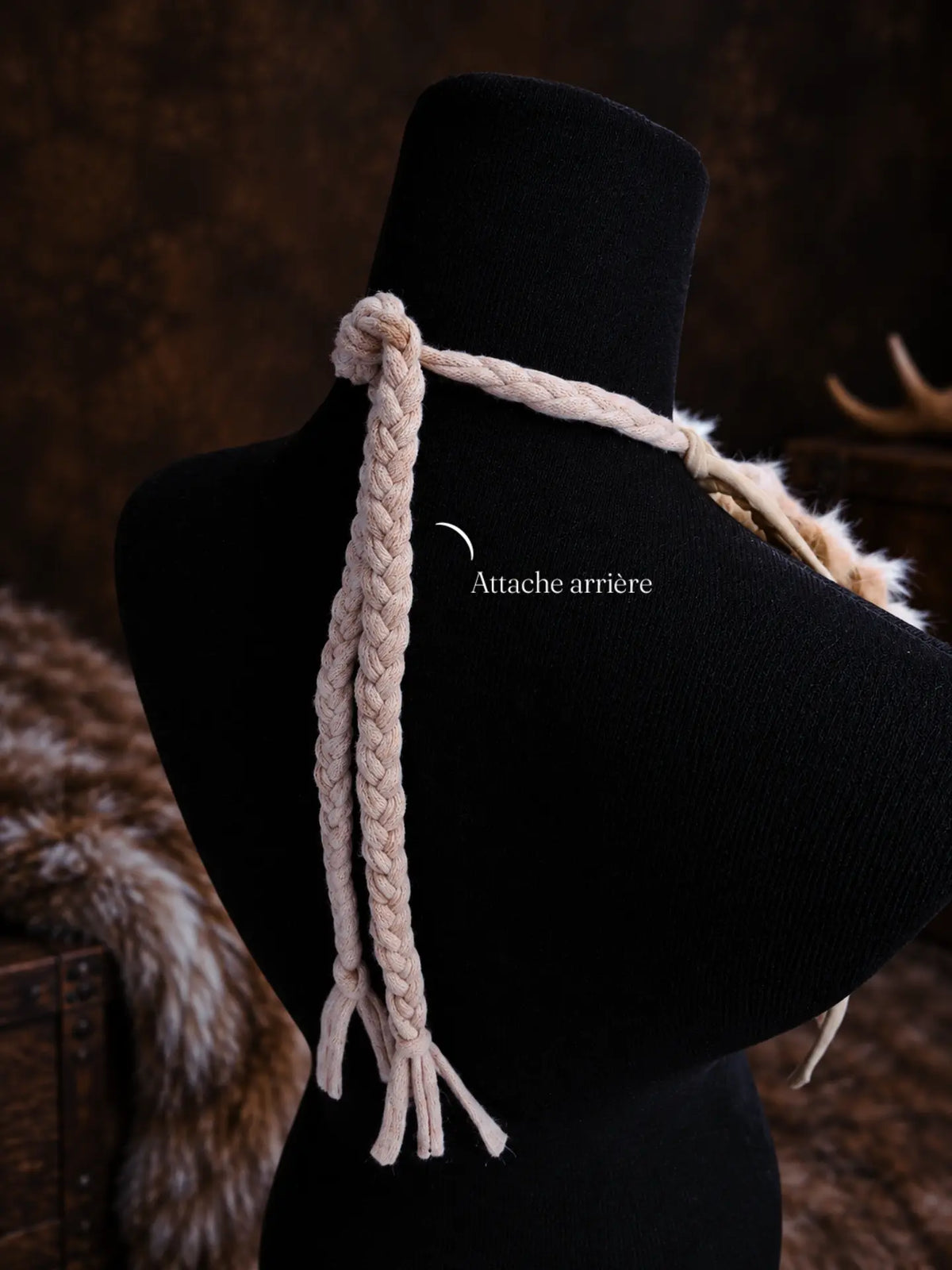 Collier "SKADI" chaman, viking nordique païen tribal pagan witcher médiéval, cosplay larping GN LARP - fait à la main, accessoire Bijoux
